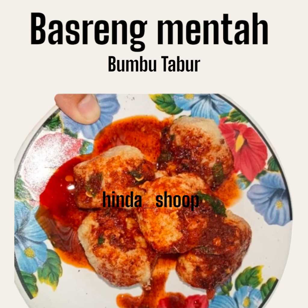 

Basreng Mentah Lengkap Bumbu Tabur Baso Goreng Chili Oil