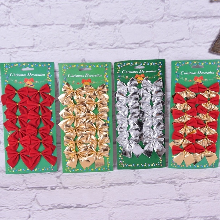 

Potongan Harga 3 12Pcs PITA Hiasan Dekorasi Pohon Natal Gantungan PITA Parcel 5cm