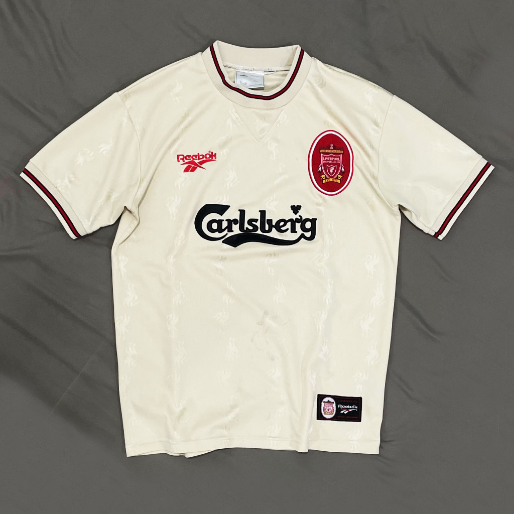 Original Reebok Liverpool Away Kit 1996 1997 Jersey Bola Vintage