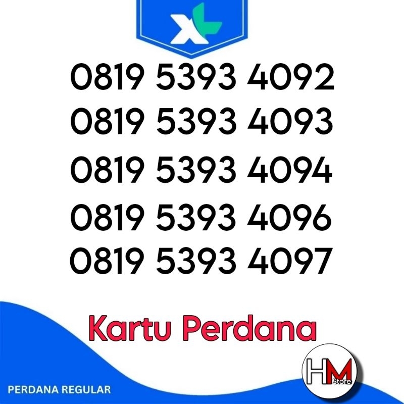 NOMOR CANTIK XL , PERDANA XL NOMOR CANTIK , KARTU XL