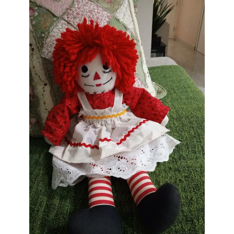Ragdoll Handmade Raggedy Ann Anabelle white