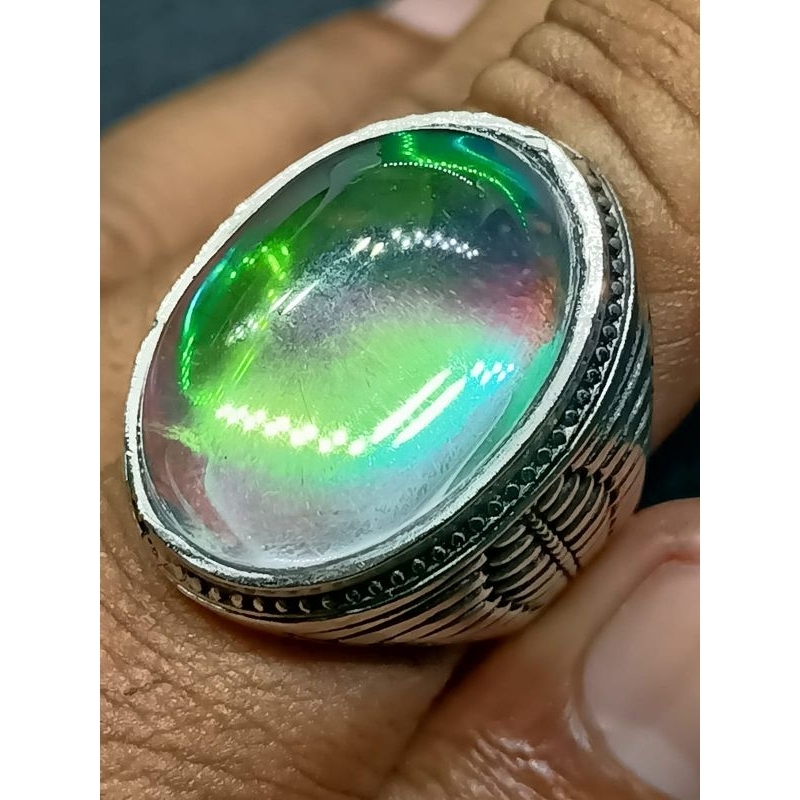 Cincin Batu Akik Kali Maya Pelangi , Ind1a