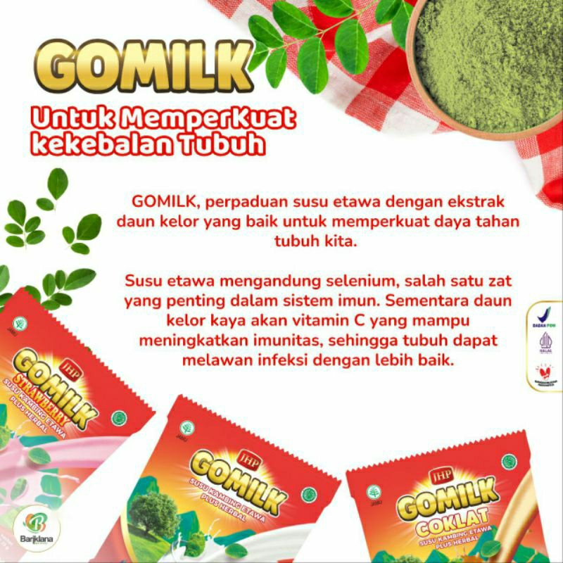 

Susu gomilk 1 renceng isi 10 sachet