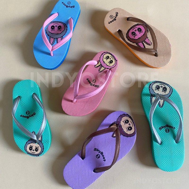 SKY BOAT LABUBU KIDS SANDAL JEPIT ANAK UNISEX