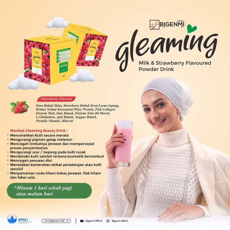 NUTRISI PEMUTIH-BIGENMI GLEAMING BEAUTY DRINK