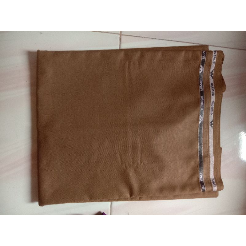 kain polos seragam khaki