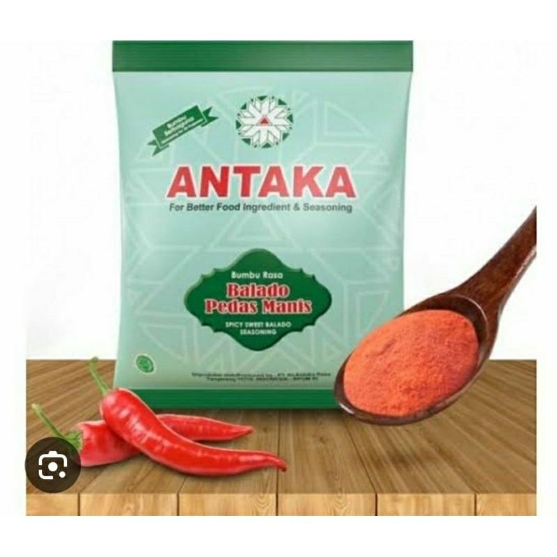 

Antaka Bumbu balado Rasa Pedas manis Makanan Spicy 100 gram