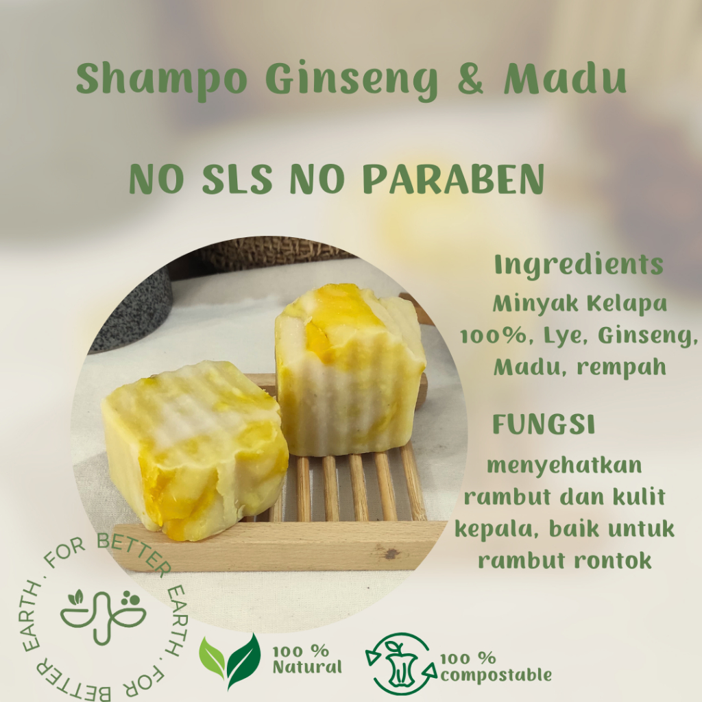 Shampoo Bar Natural Sampo batang natural kesehatan rambut eco friendly shampoo bar