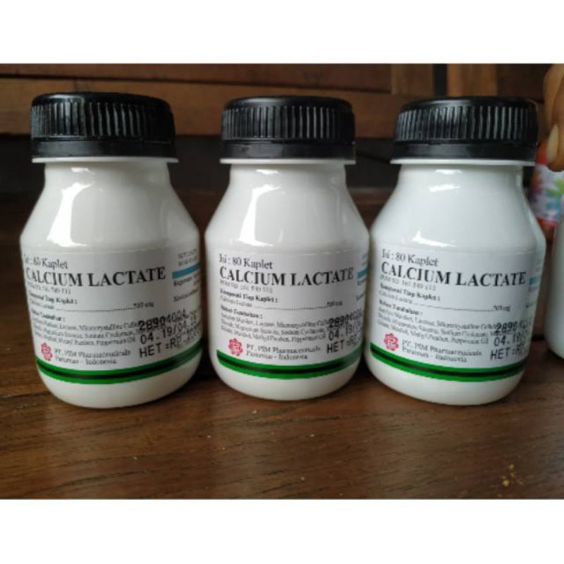 CALCIUM LACTATE 80 KAPLET KALSIUM KALCIUM PENGUAT TULANG UNTUK AYAM