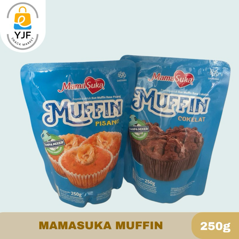 

Mamasuka Muffing Premix / Tepung Muffin Instan Tanpa Mixer rasa Coklat / Pisang - 250g