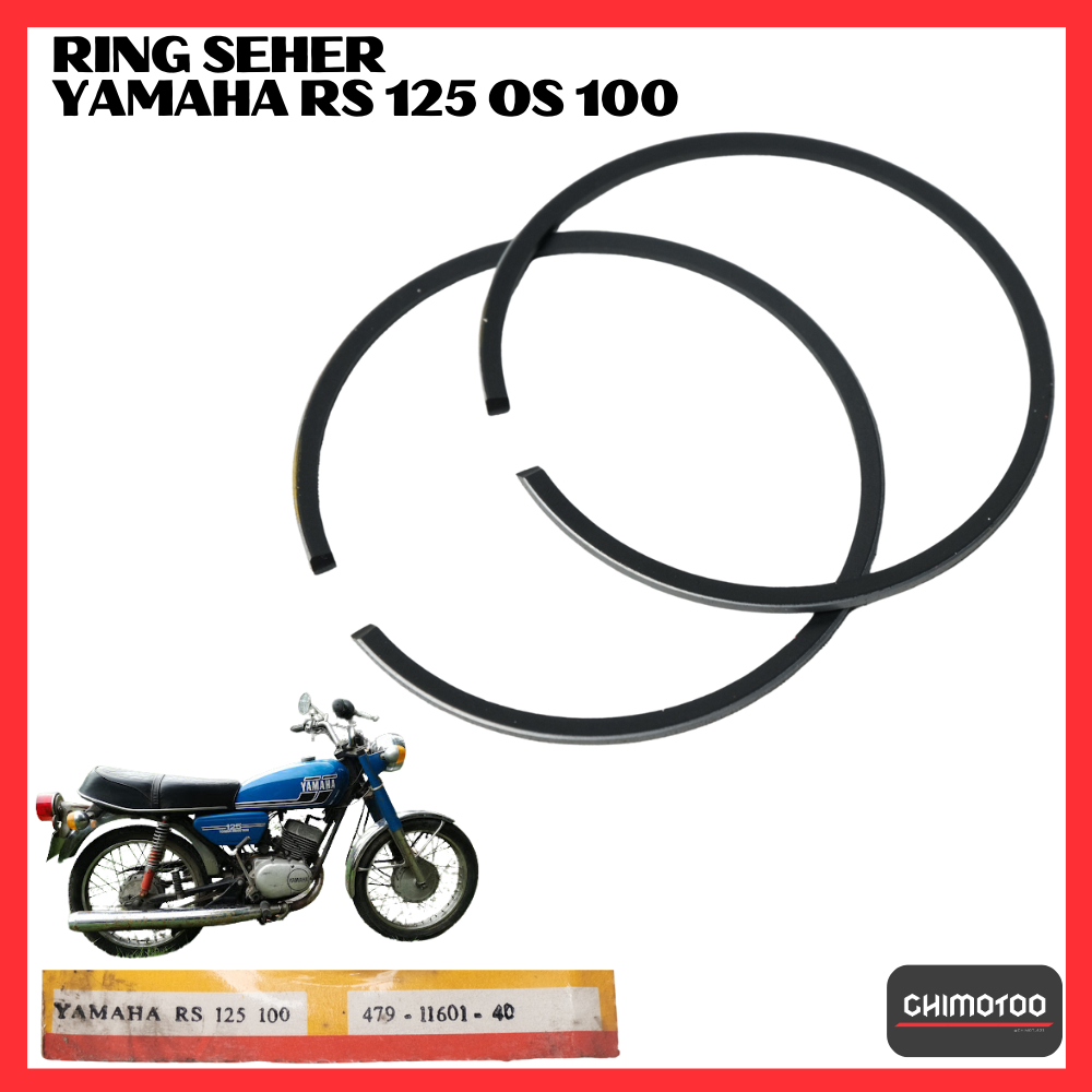 Ring Seher Piston  Yamaha Rs125 Rs 125 Os 100