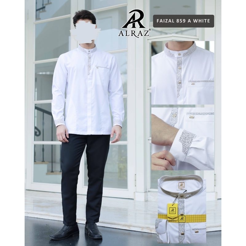 KOKO AL RAZ Lengan panjang manset Design FAIZAL//Khusus putih