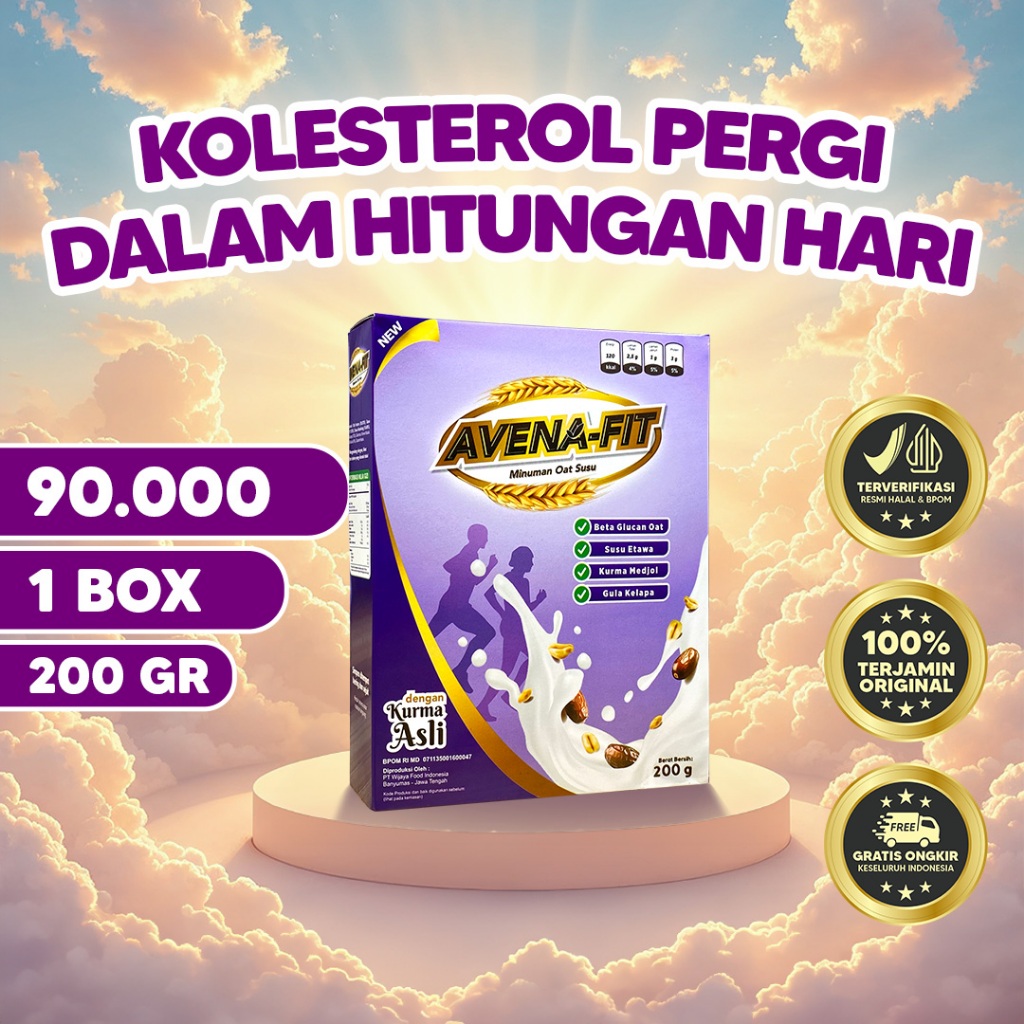 

Avenafit - Sereal Untuk Kesehatan Lambung dan Pencernaan Kurna Etawa Gandum