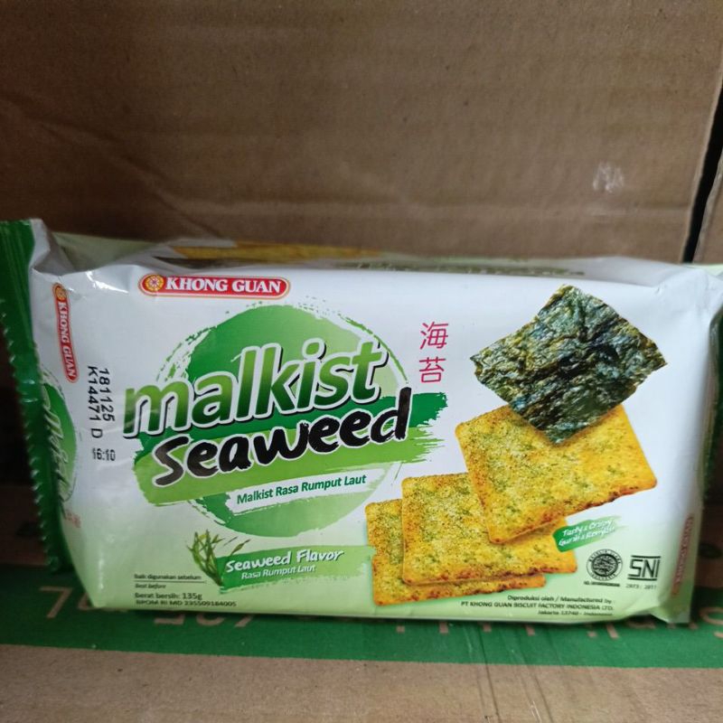 

BISKUIT MALKIST SEAWEED RUMPUT LAUT 135 G KHONG GUAN