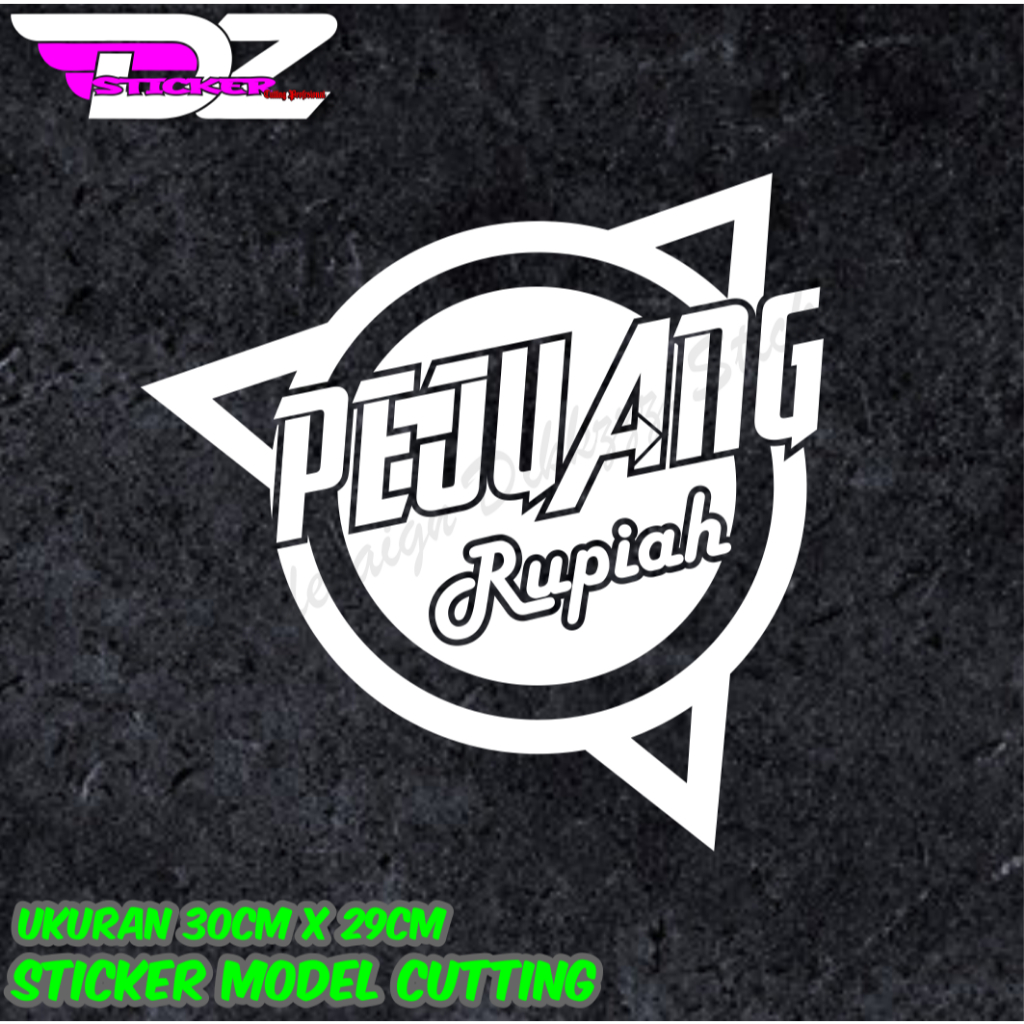 Sticker cutting Pejuang rupiah sticker kaca/body mobil truck l300 universal