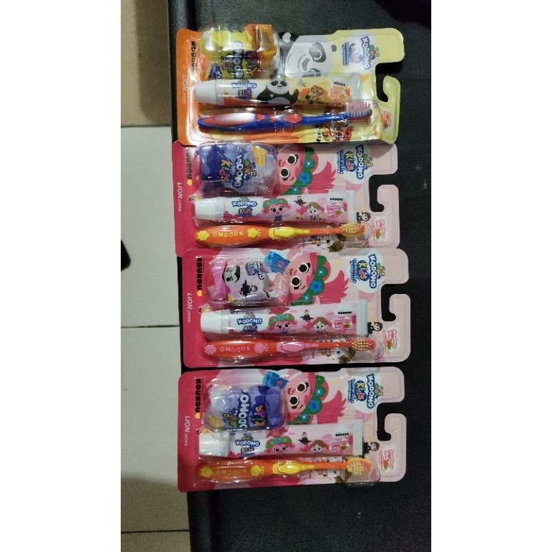 Paket Kodomo Zigzag (sikat + odol) 4 pack