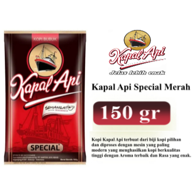 

Kopi Kapal Api Bubuk Special Merah 150gr