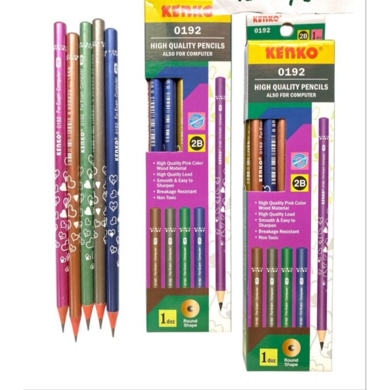 

(12PC) PENSIL 2B KENKO 0192 LOVE