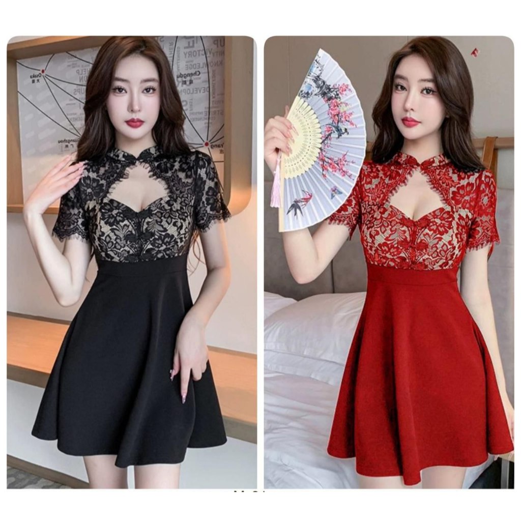 BOO - Yifei Lace Cheongsam Dress