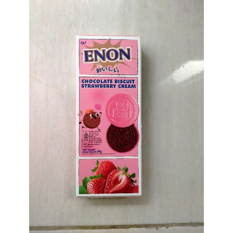 

ENON Chocolate Biscuits 84 gram Strawberry Matcha Hazelnut White Chocolate Cream