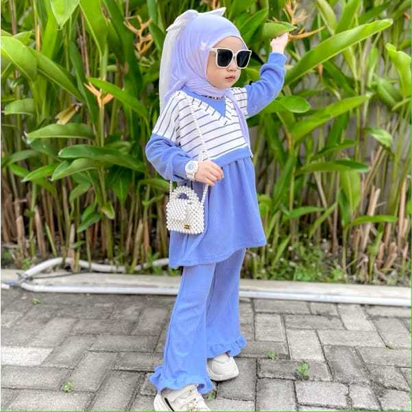 Jasmine OneSet Anak By BabyAra - Outfit Muslim Anak Terbaru - OneSet Anak Kekinian - Korean Style