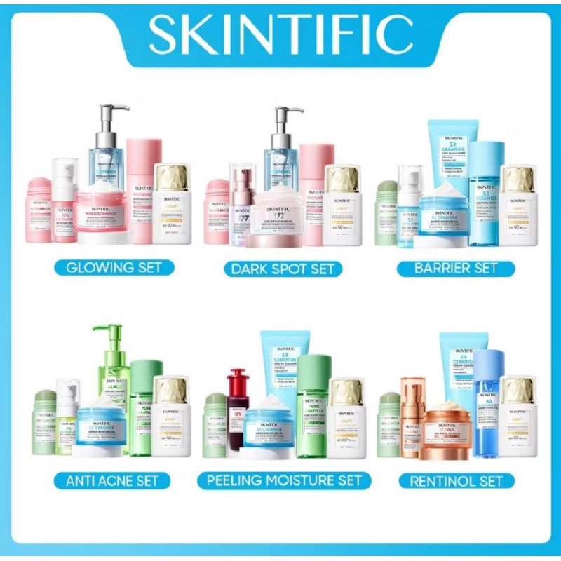 Skintific Paket Skincare Set 6 pcs