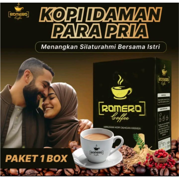 

Romero Coffee Paket 1 Box - Kopi Romero isi 5 sachet