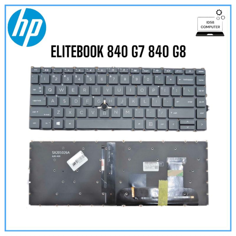 KEYBOARD HP ELITEBOOK 840 G7 840 G8 BACKLIGHT