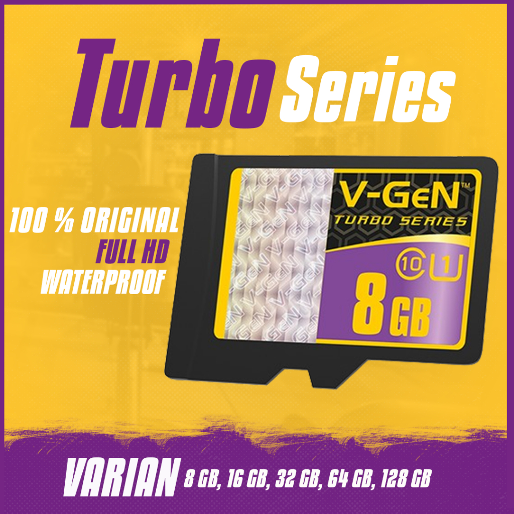 V-GEN MicroSD Card TF 8GB 16GB 32GB 64GB 128GB Class 10 Turbo Memory HP V-GEN Original