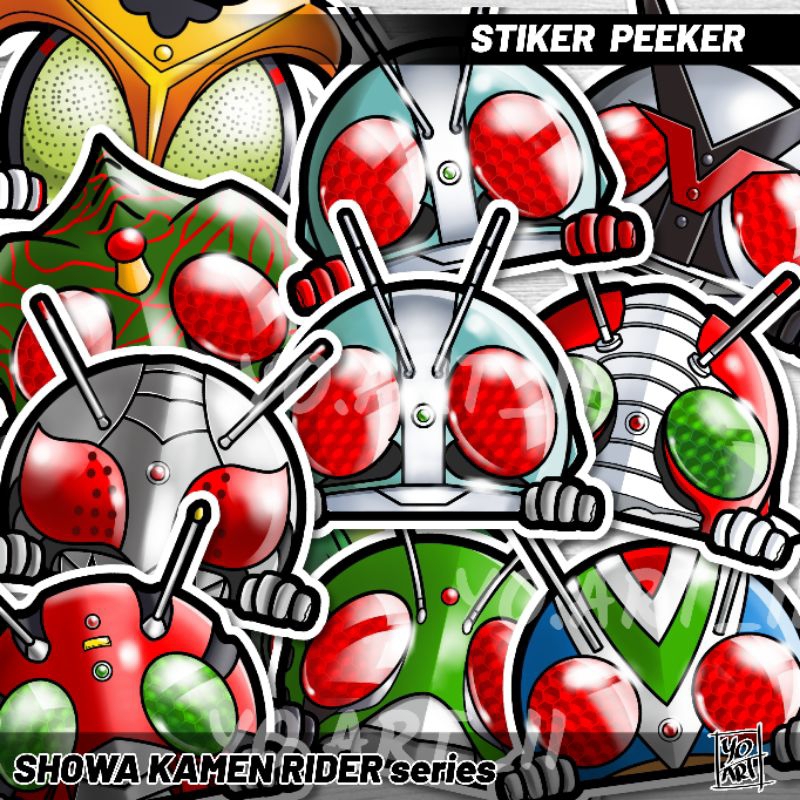 

Stiker peeker - SHOWA KAMEN RIDER series