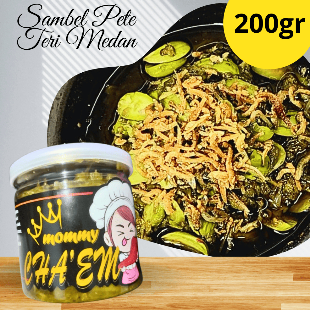 

SAMBAL CABE IJO PETAI TERI MEDAN / 130gr / 200gr / SAMBAL MOMMY CHA'EM