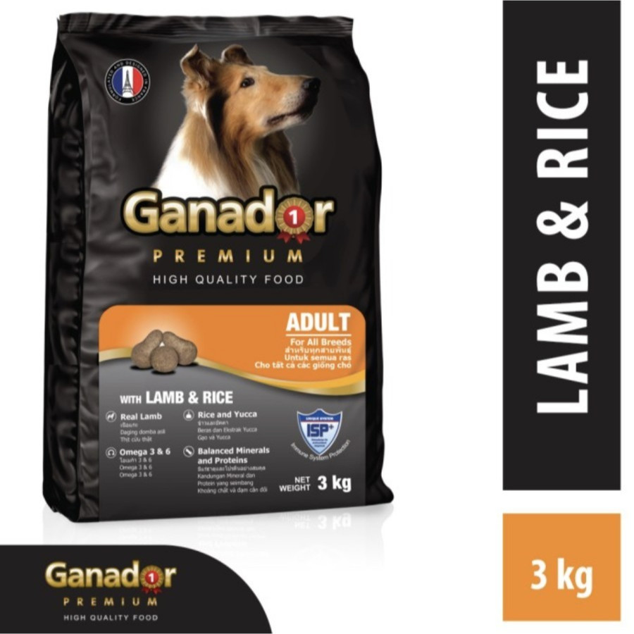 GANADOR ADULT LAMB PREMIUM DOG FOOD 3KG