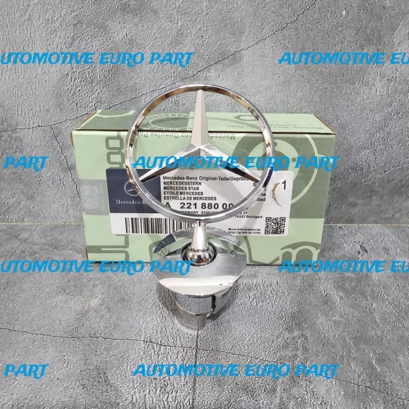 EMBLEM KAP MESIN DEPAN LOGO BINTANG MERCEDES BENZ W204 W212 W221 W211