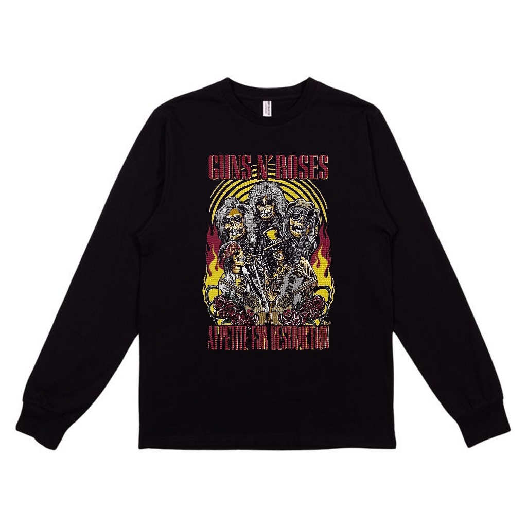 Kaos Distro Premium | Kaos Lengan Panjang | Kaos Band Metal | Guns N` Roses