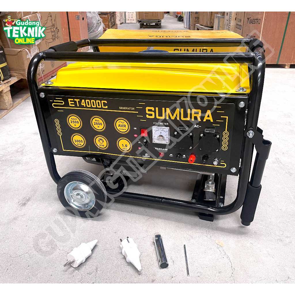 Genset 2800Watt SUMURA ET4000C ET4000CE AVR MANUAL STARTER / Genset Listrik 2800 Watt Power Generato