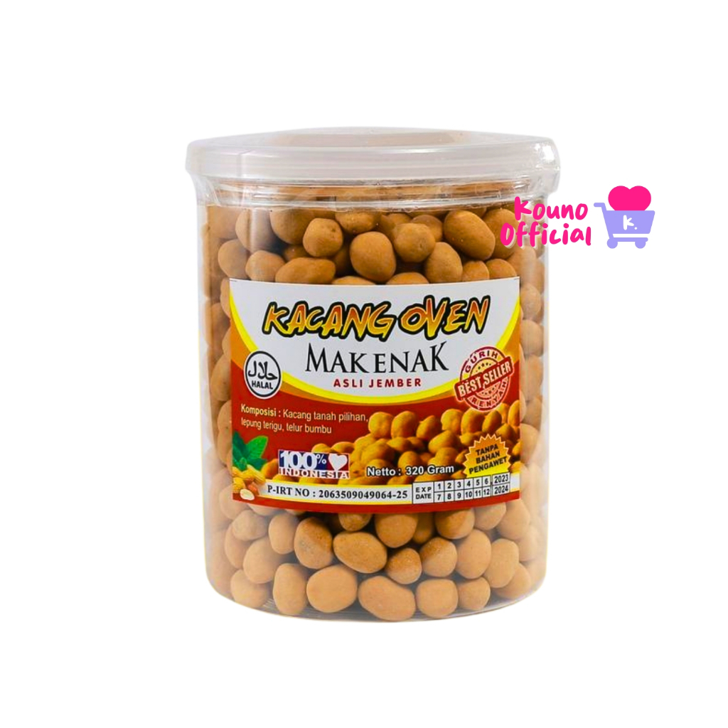 

Kacang Oven Mak Enak Asli Jember 320 Gram | Camilan Keluarga