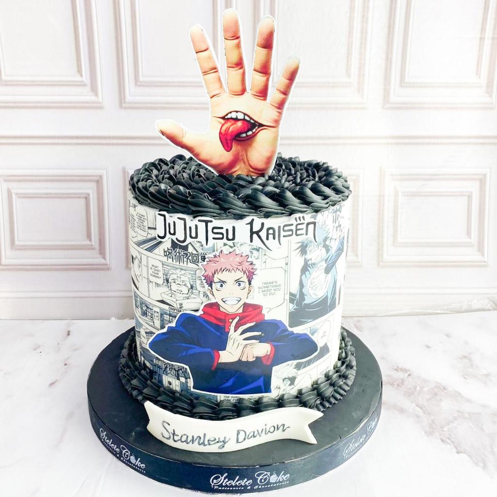 

Kue Ulang Tahun/Birthday Cake/Kue Ultah Tema Jujutsu Kaisen/Kue Anime/Birthday Cake Jakarta