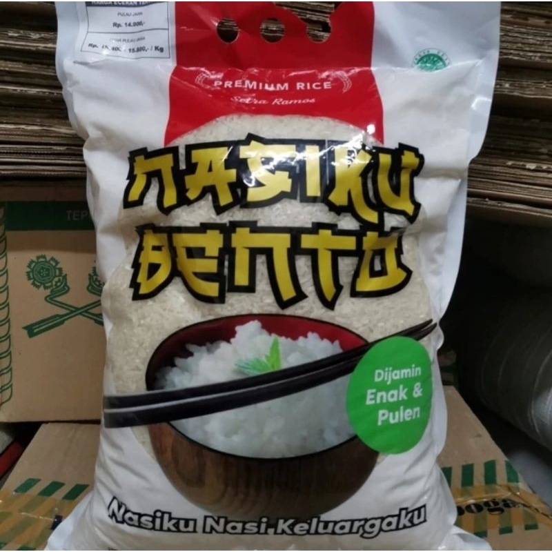 

Beras Putih Premium 5kg Nasiku Bento