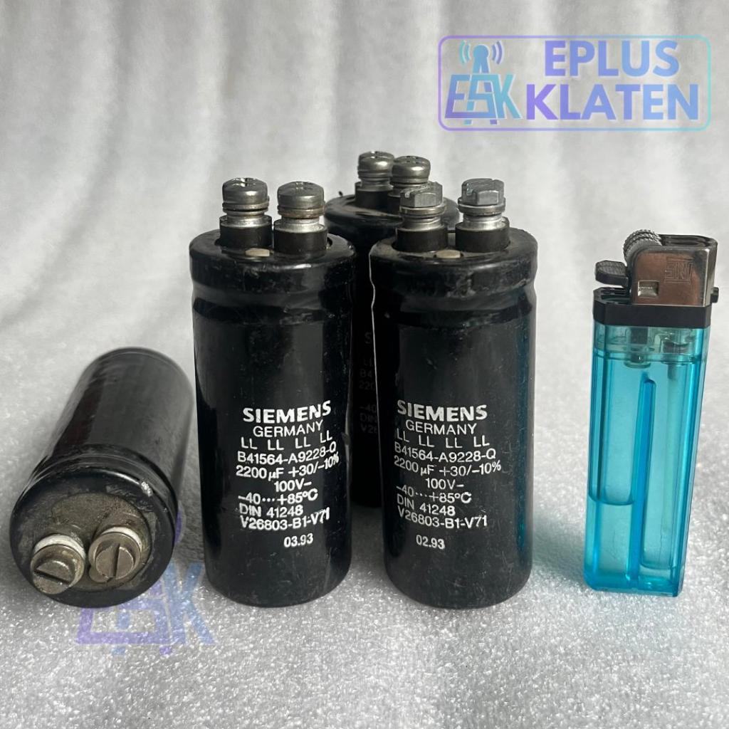 Elko Siemens Roe S+M Germany Nippon Made in USA 2200UF 100V Original Elco 2200 UF Kapasitor Capacito