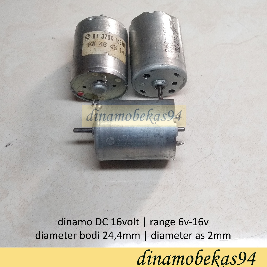 Dinamo DC 16v High Speed RF370 C9050 CB760 Generator Lampu Layangan Bor Mini