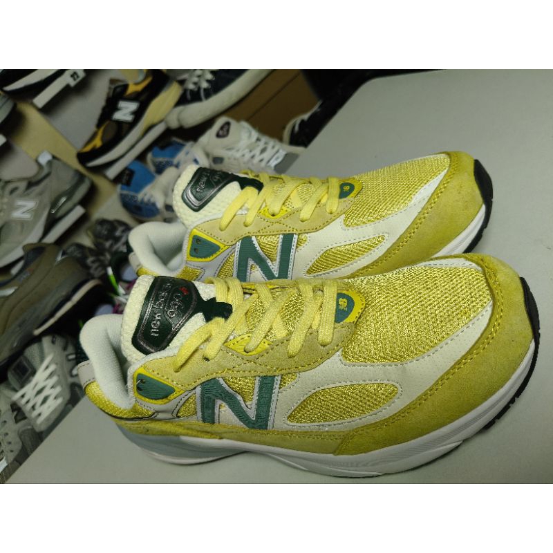 Sepatu NB 990 V6 USA Yellow Green