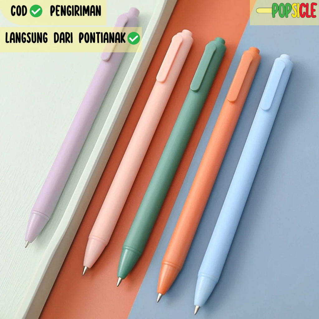 

Pulpen Gel Flashee Pastel Mekanik Tinta Hitam 0,05 mm Gel Pen Warna Warni Tinta Hitam Ballpoint Gel Mekanik 0,05 mm