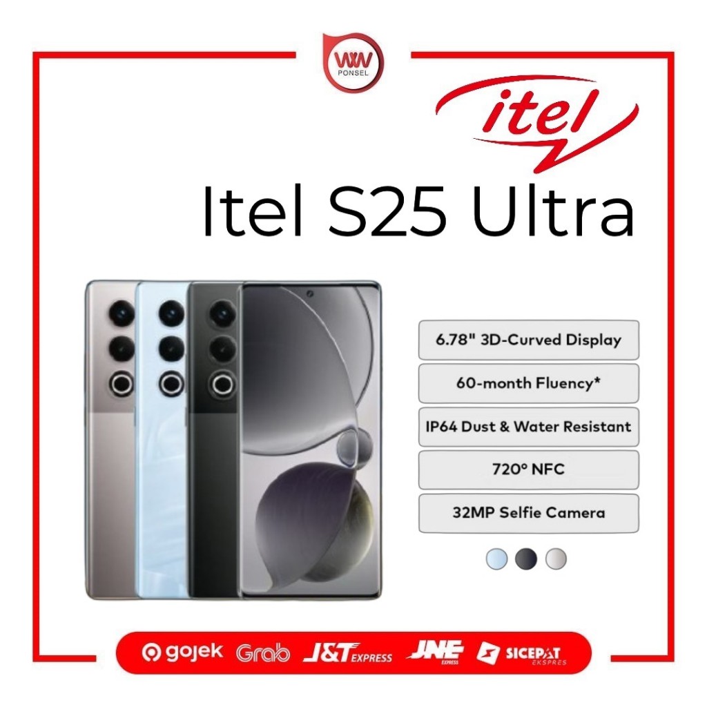Hp Itel S25 Ultra Ram 8GB Internal 128GB Garansi Resmi