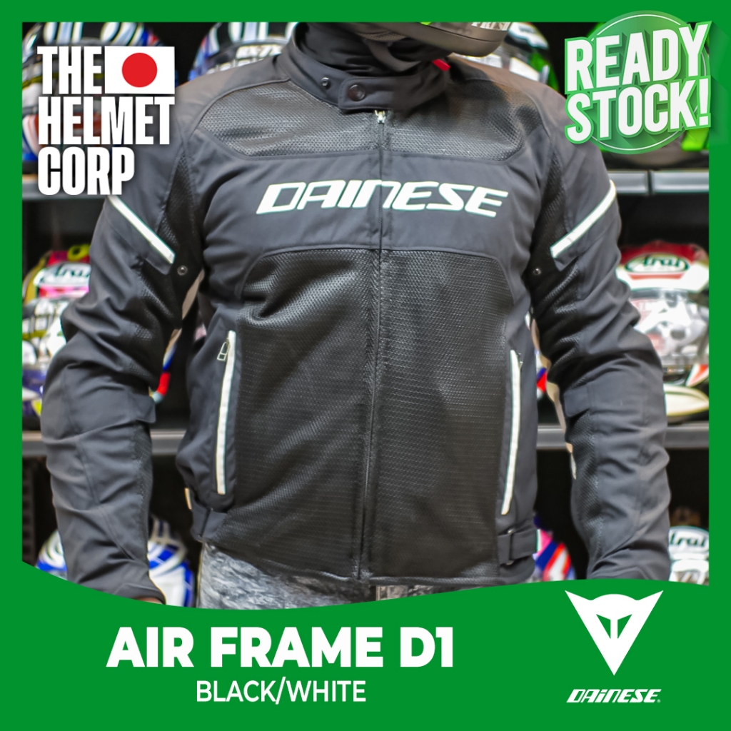 JACKET DAINESE AIR FRAME D1 BLACK/WHITE JAKET MOTOR RIDING TOURING