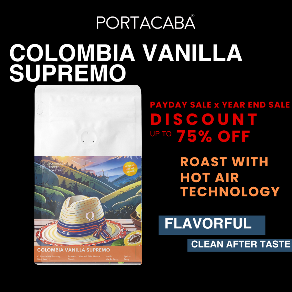 

Kopi Vanilla Colombia Supremo Biji Kopi Espresso Colombia Mix Puntang Blaster Origin 200gr