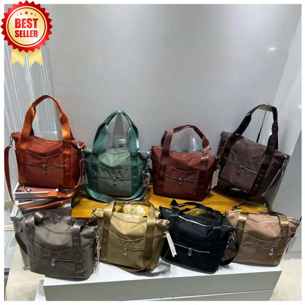CHIBAO - Tas Travel Wanita 2242 Duffle Bag Medium Parasut Terbaru