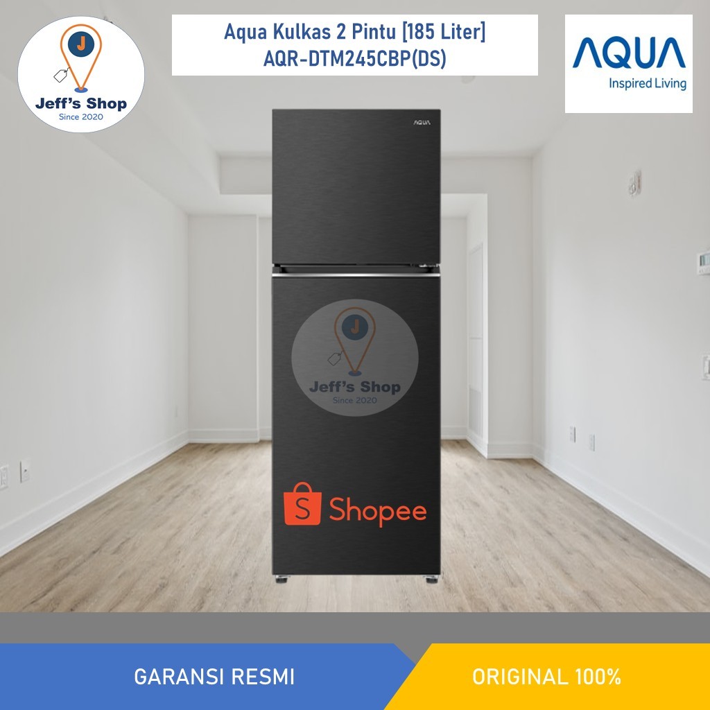 Aqua Kulkas 2 Pintu [185 Liter] AQR DTM245CBP(DS)