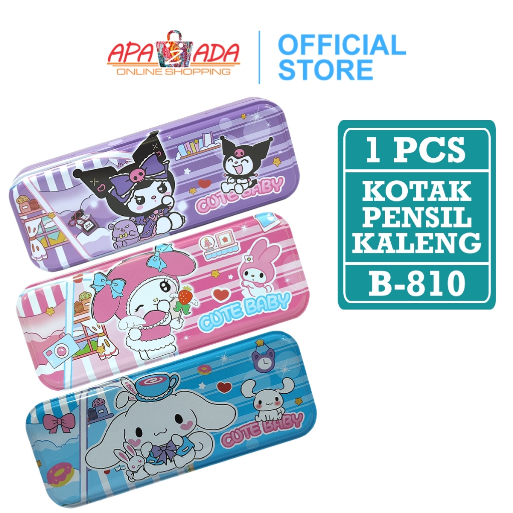 

Apazada - Kotak Pensil Kaleng Sanrio 2 Tingkat / Tempat Pensil B-810
