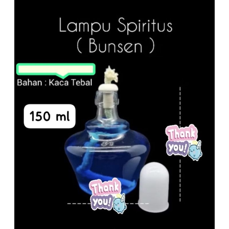 BUNSEN SPIRITUS 150ML / Lampu Spiritus 150ML / KOMPOR Spiritus