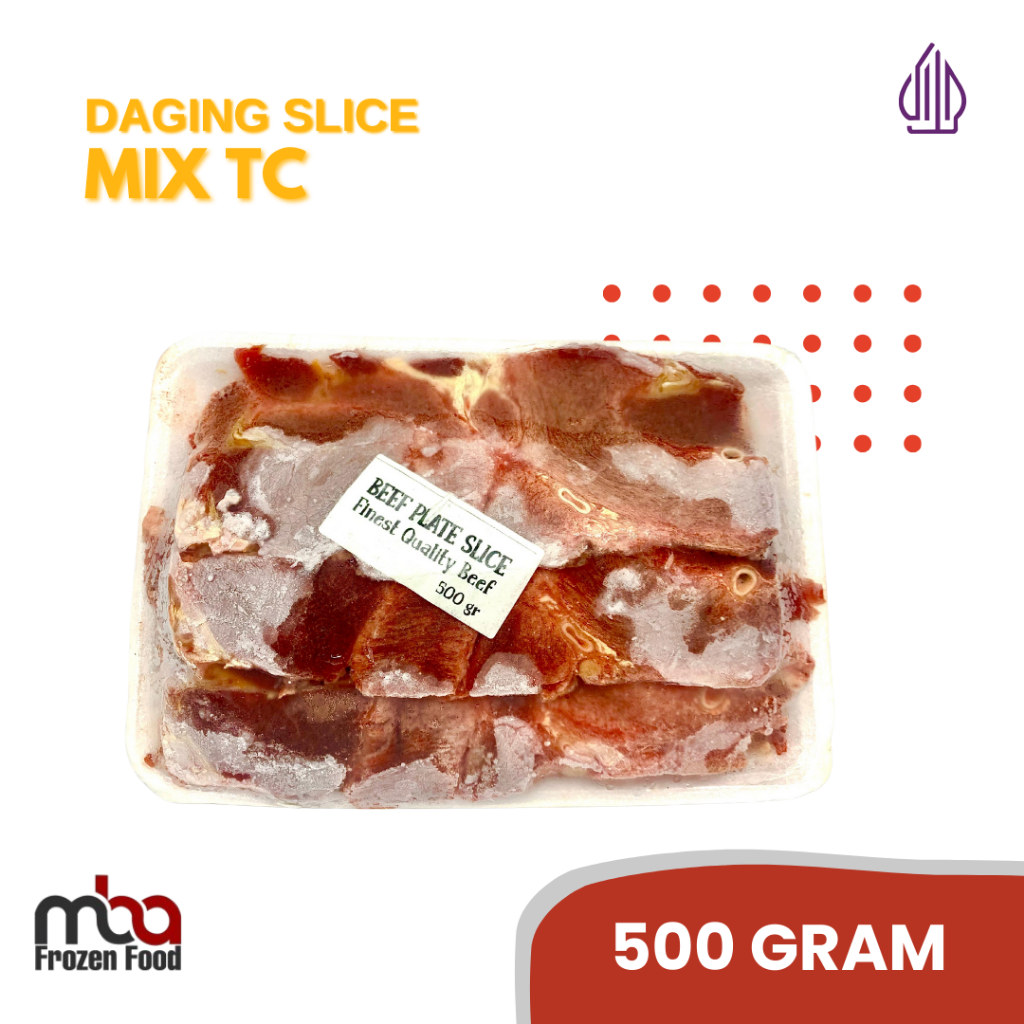 Daging Sapi Slice Mix TC (Tanpa Cover)/Makanan Olahan/Daging Beku/Frozen Food/Daging/Halal/Daging Sa